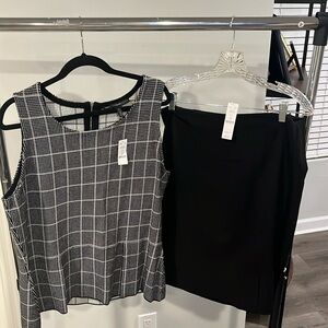 White House black market peplum with pencil skirt